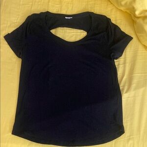 Victoria's Secret Blue Cut Out Short Sleeve Tee
